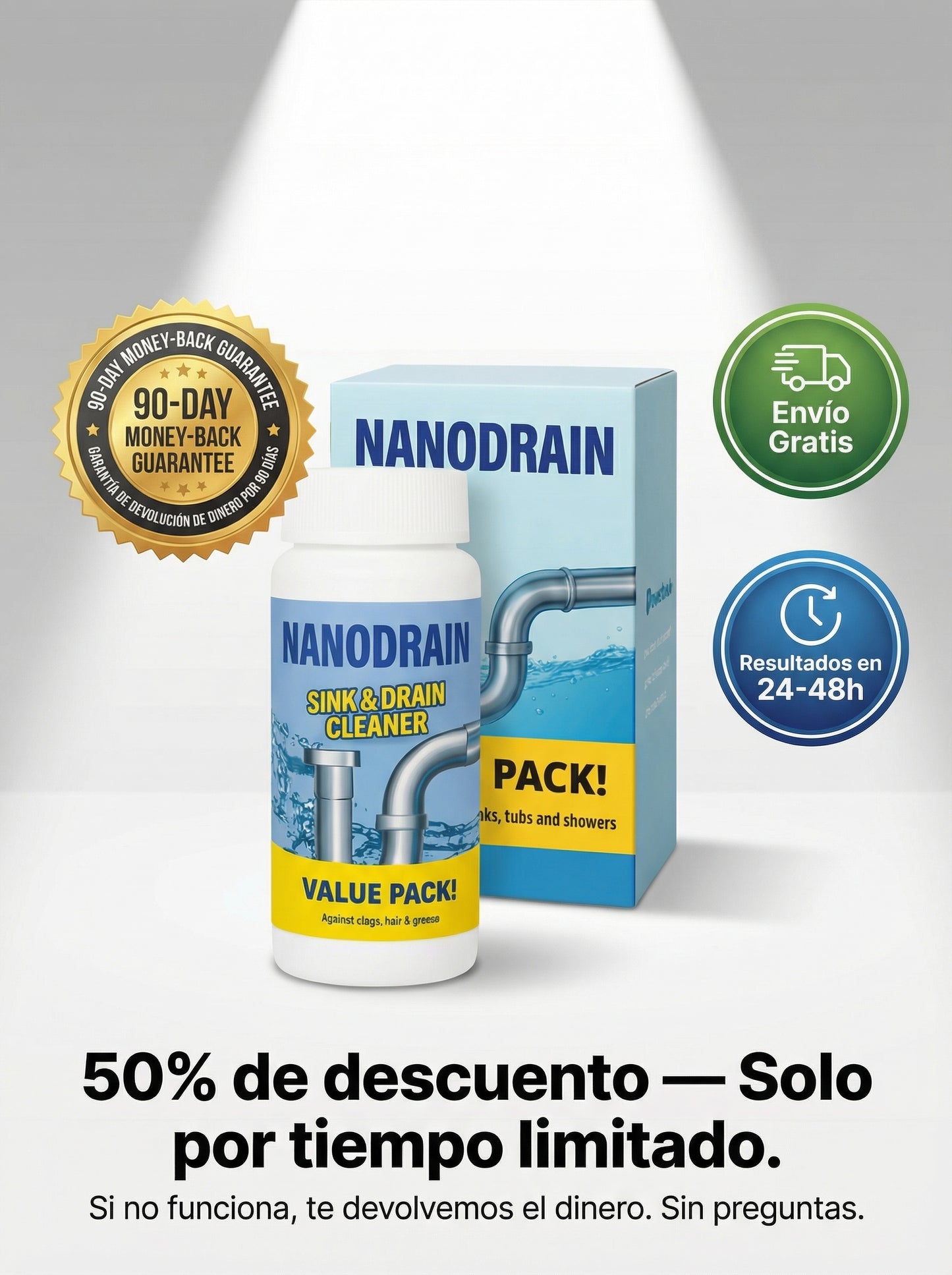 NanoDrain™: Limpiador Profesional